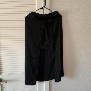 ZARA Women Black High-low Lace Skirt, Size XS